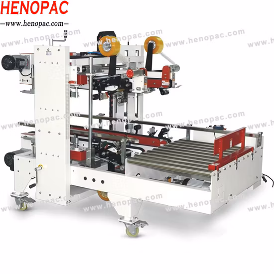 Máquina de encintado lateral de acero inoxidable Máquina selladora de lados de esquina de cartón Máquina independiente usada
